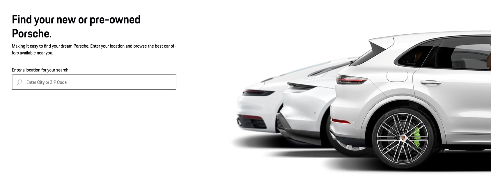 Porsche United States | Official Website captured website design
