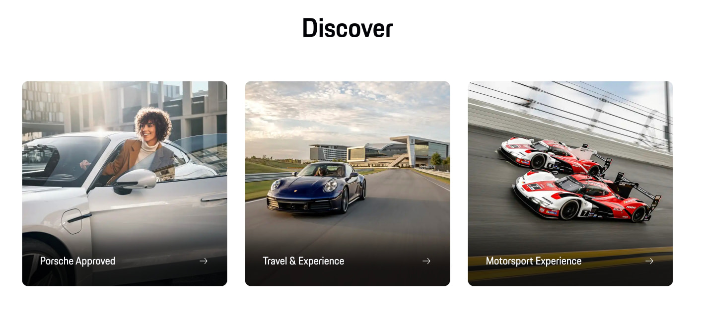 Porsche United States | Official Website captured website design