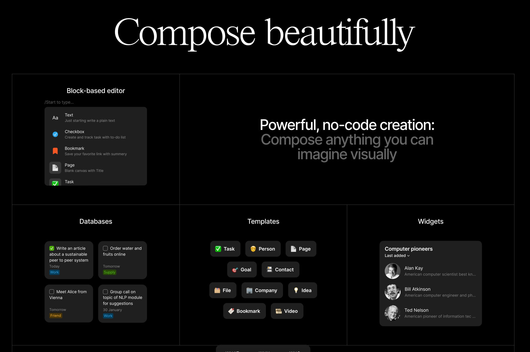 The Everything App captured website design