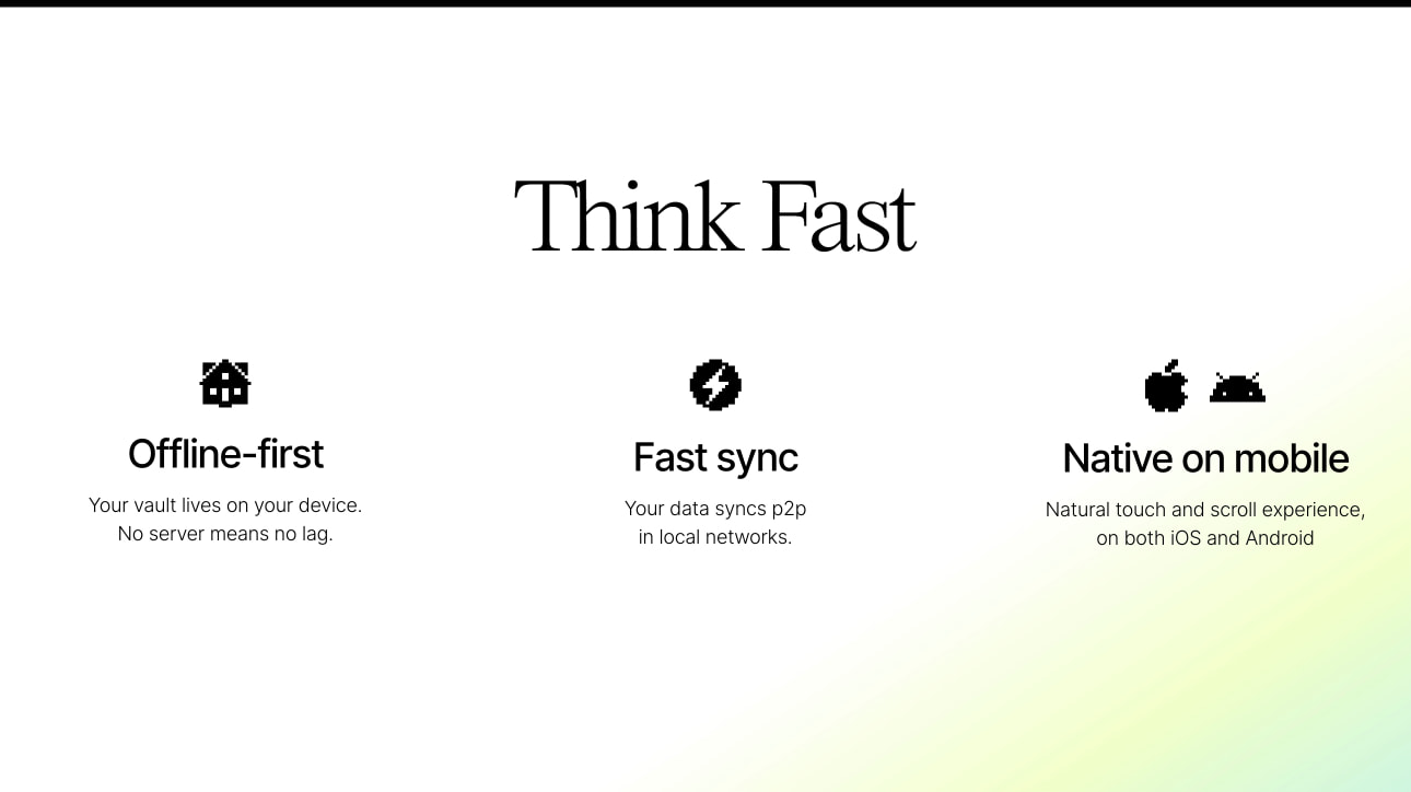 The Everything App captured website design