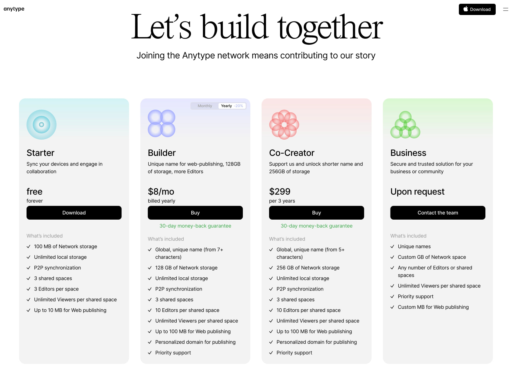 The Everything App captured website design