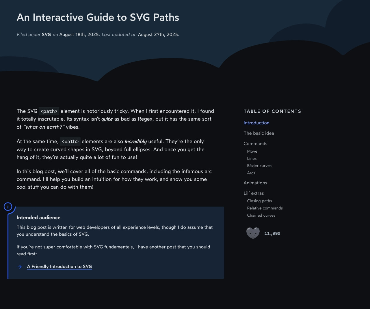 An Interactive Guide to SVG Paths • Josh W. Comeau captured website design