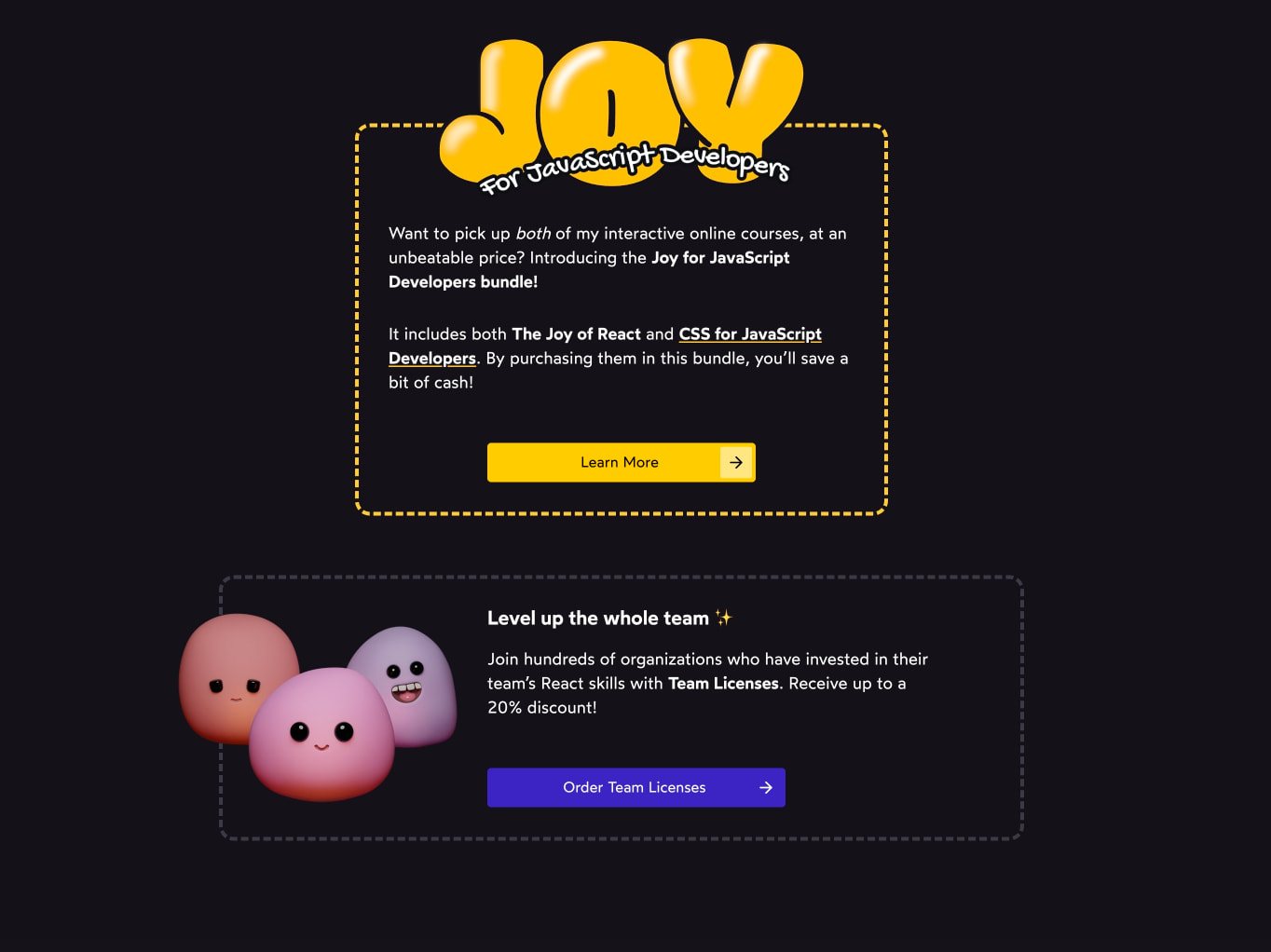 Captured design matching css-for-js.dev captured website design