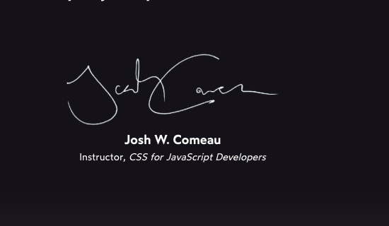Captured design matching css-for-js.dev captured website design