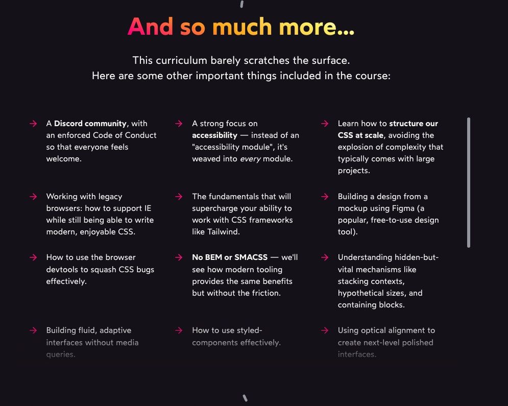Captured design matching css-for-js.dev captured website design
