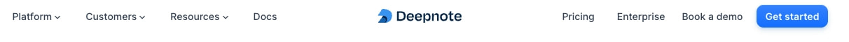 Deepnote: Analytics and data science notebook for teams. captured website design