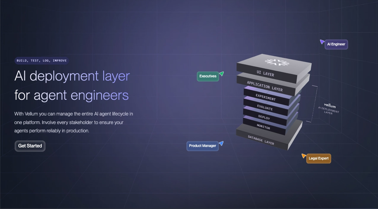 Vellum AI captured website design