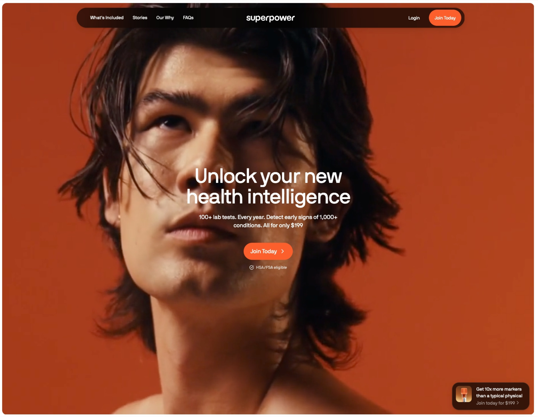 Superpower | Your New Health Intelligence captured website design