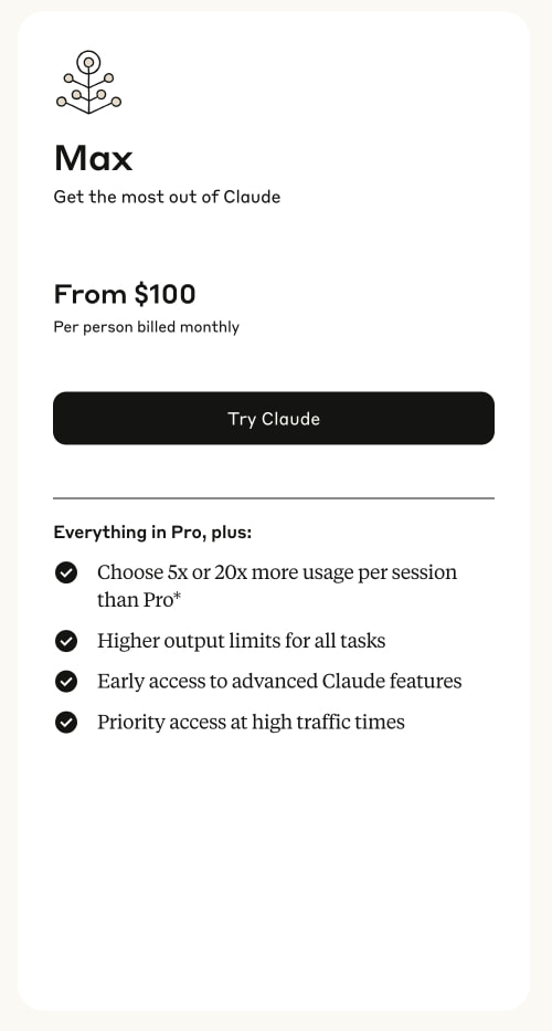 Pricing \ Anthropic captured website design