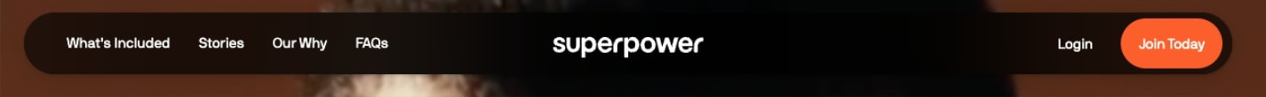 Superpower | Your New Health Intelligence captured website design