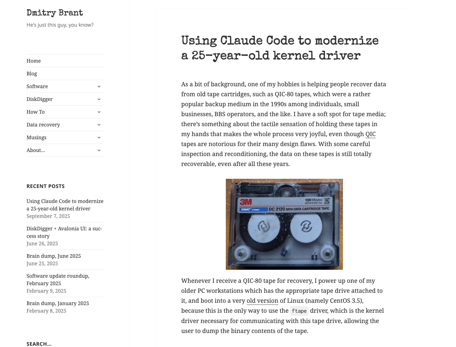 Using Claude Code to modernize a 25-year-old kernel driver – Dmitry Brant captured website design