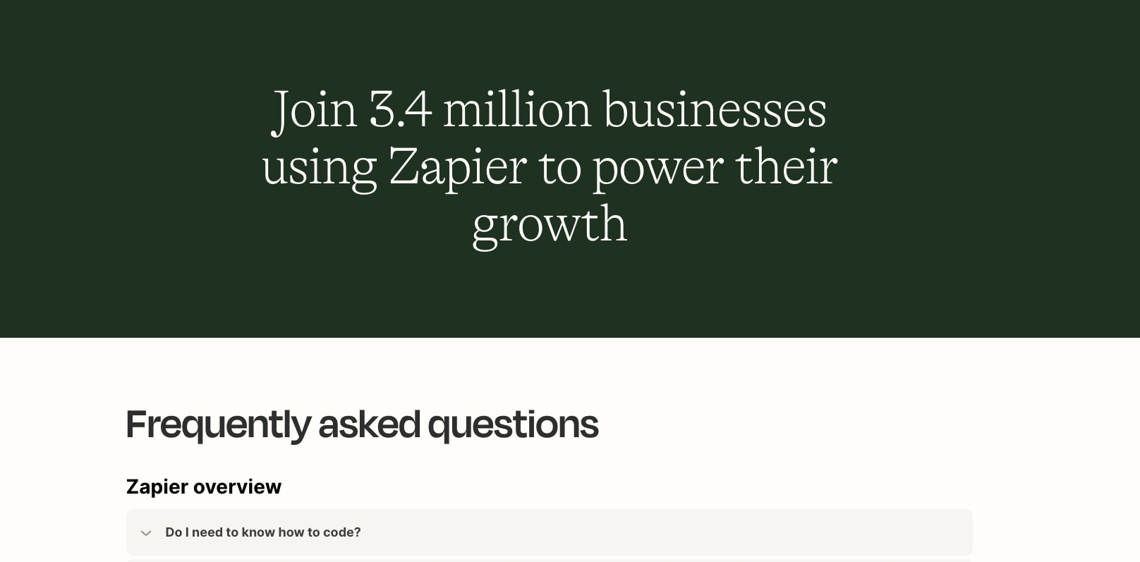 Plans & Pricing | Zapier captured website design