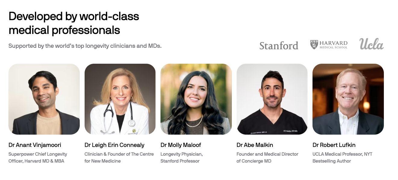 Superpower | Your New Health Intelligence captured website design