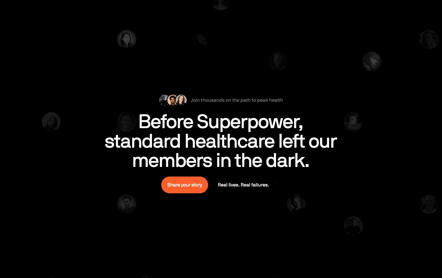 Member Stories captured website design