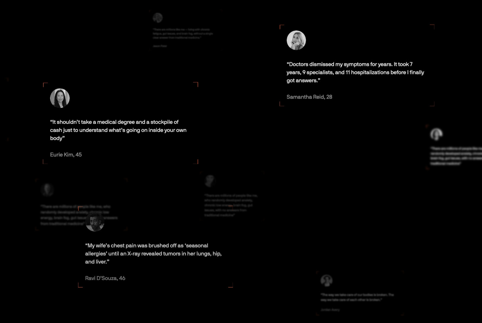 Member Stories captured website design