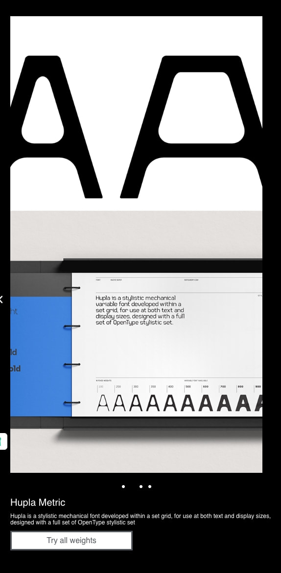 Custom Fonts for Brand Identity | S6 Foundry captured website design