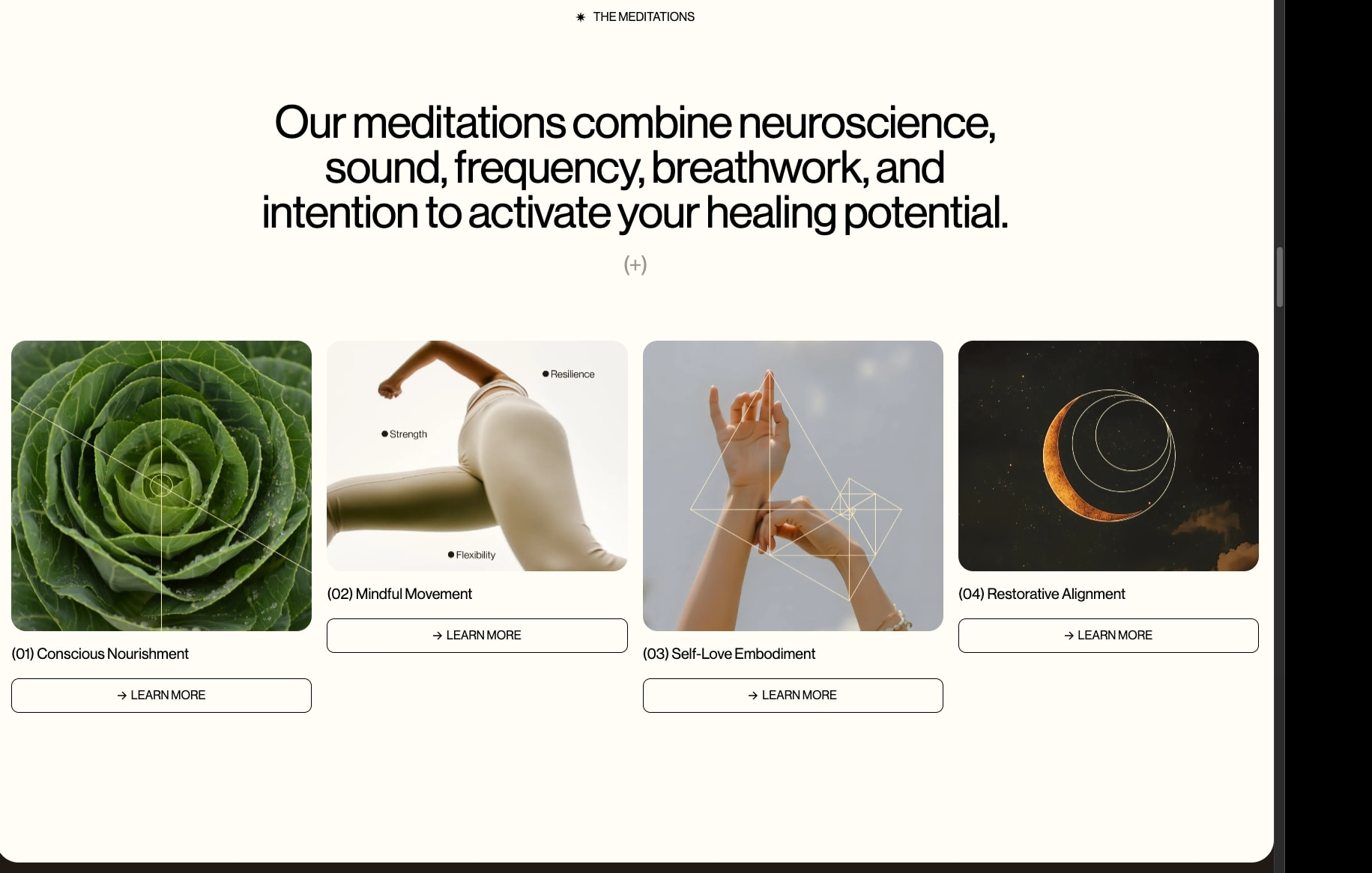 Quantum Body - A New Dimension of Wellness captured website design