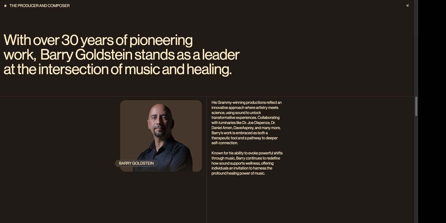 Quantum Body - A New Dimension of Wellness captured website design