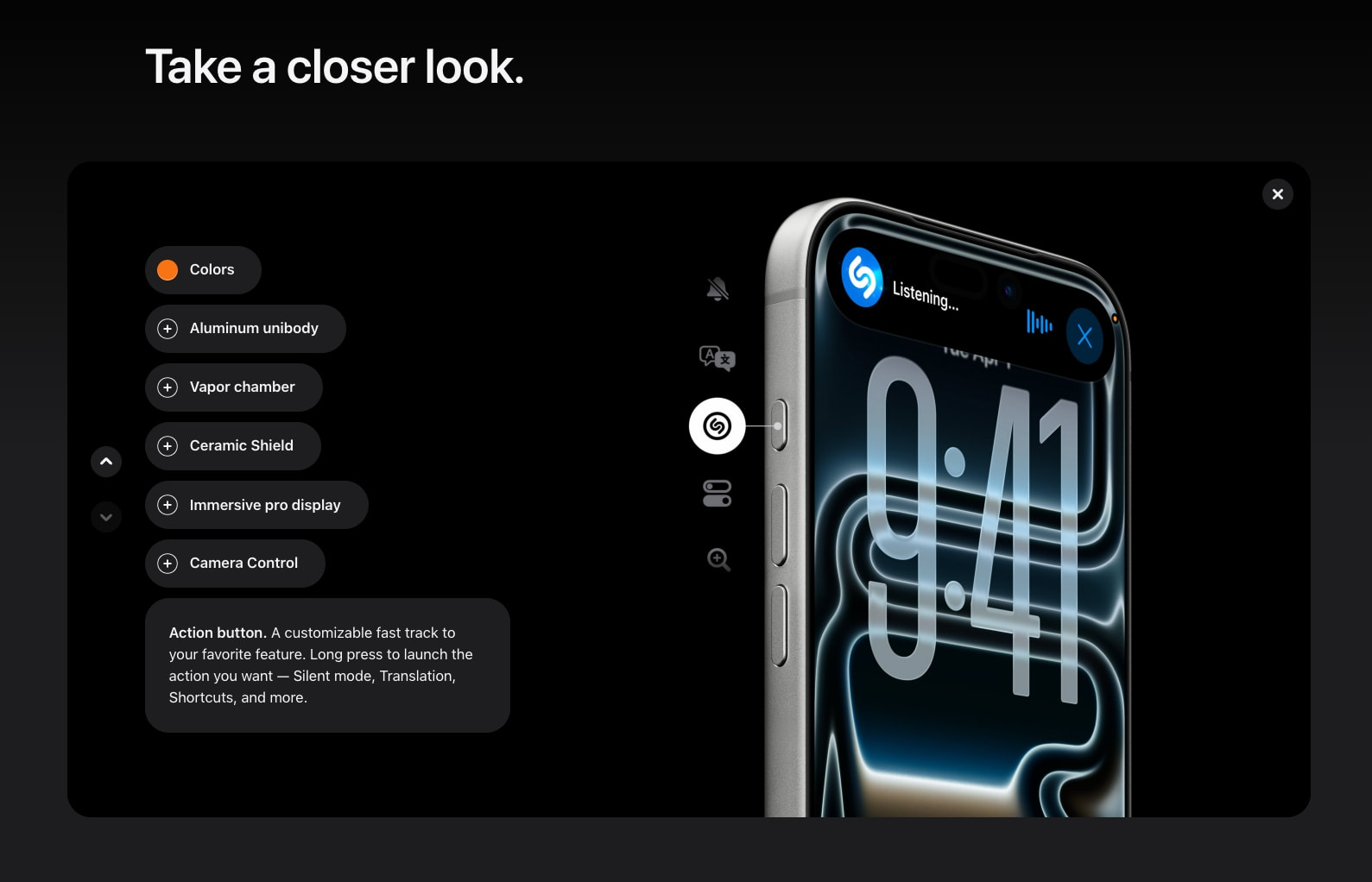 iPhone 17 Pro and iPhone 17 Pro Max - Apple captured website design