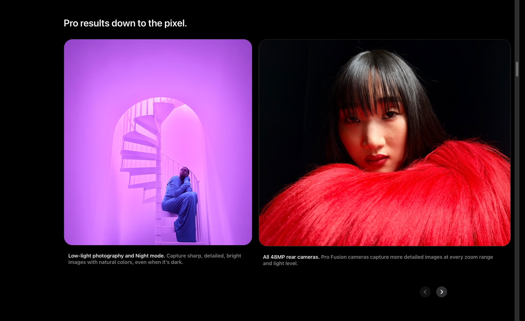 iPhone 17 Pro and iPhone 17 Pro Max - Apple captured website design