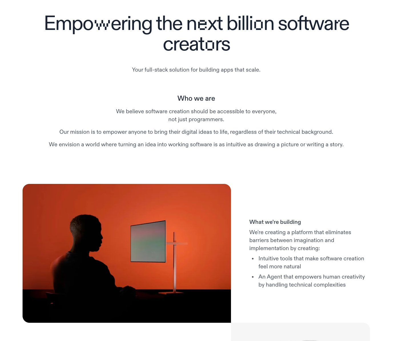 About Replit – Empowering the next billion software creators captured website design