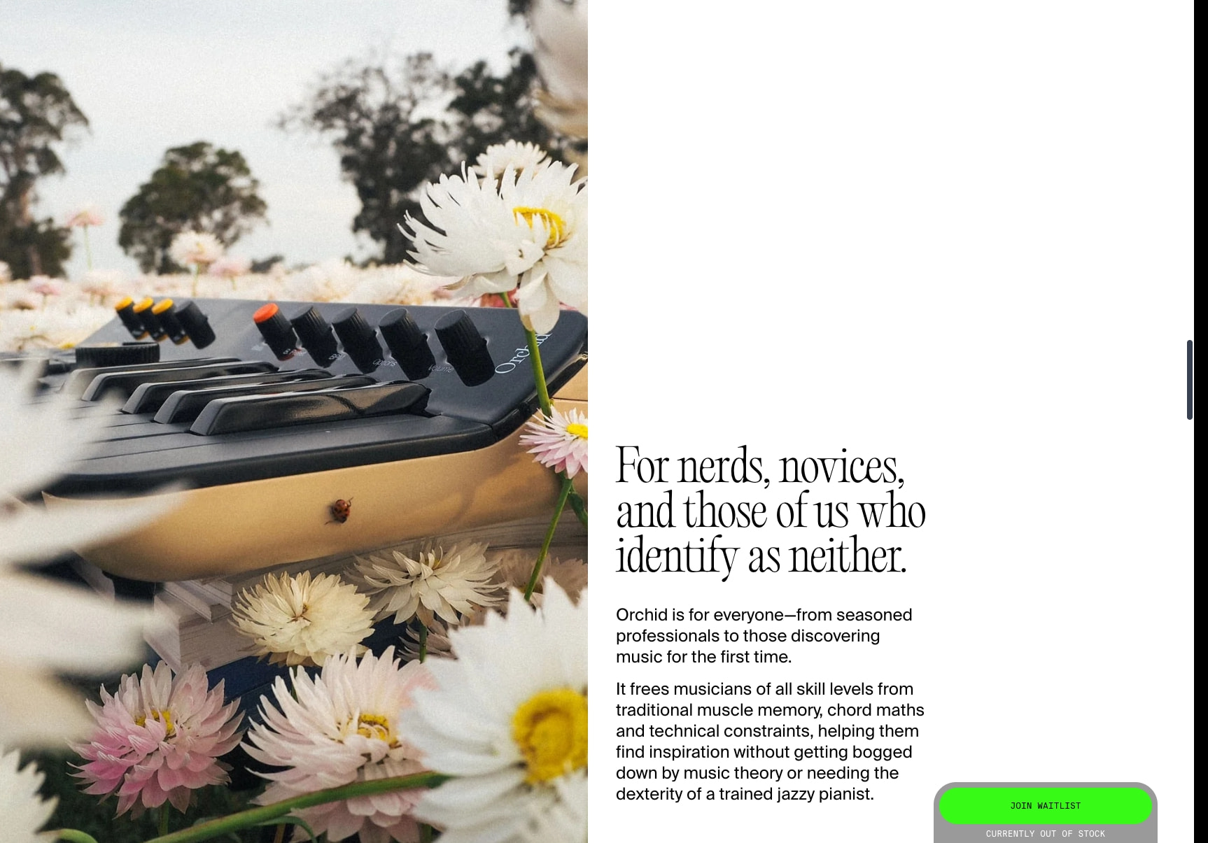 Orchid ORC—300 – Telepathic Instruments captured website design
