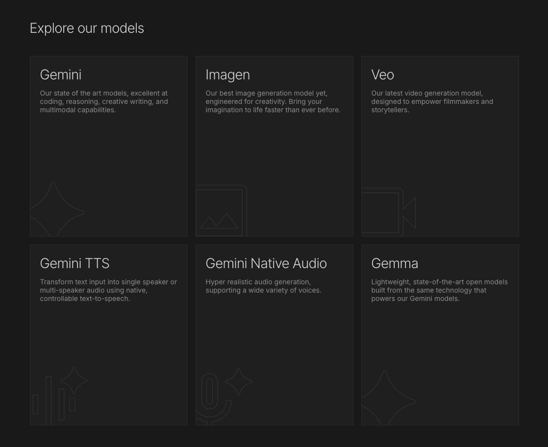 Veo 3 | Google AI Studio captured website design