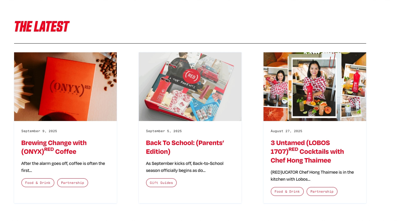 Join (RED) In The Fight Against AIDS captured website design