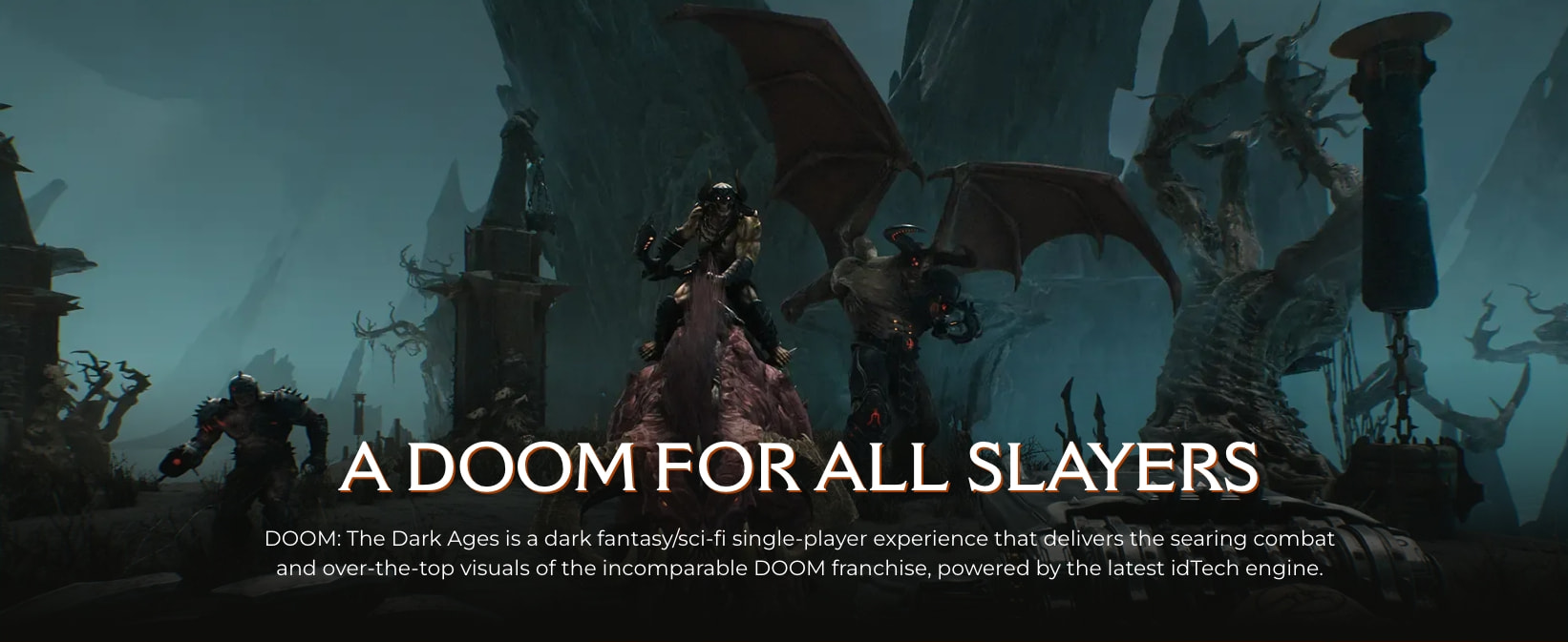 DOOM: The Dark Ages captured website design