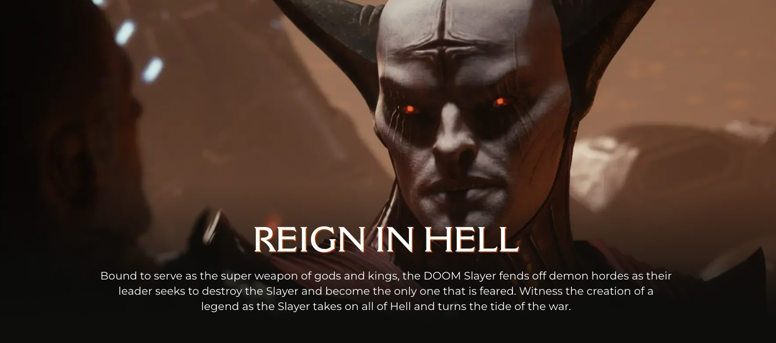 DOOM: The Dark Ages captured website design