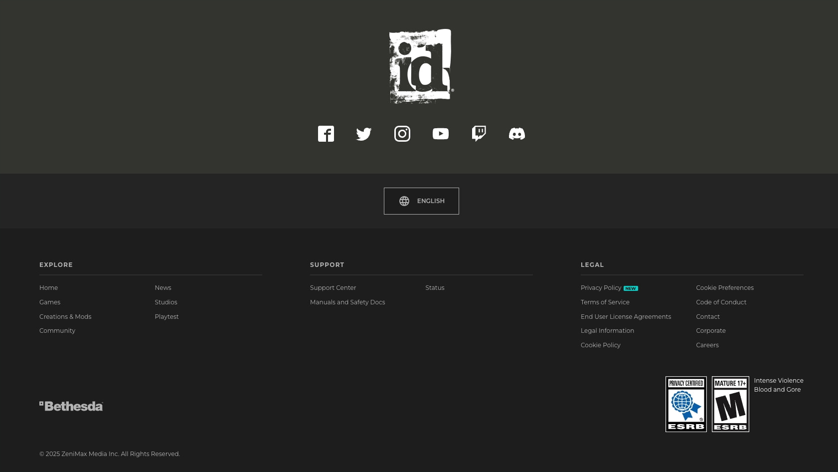 DOOM: The Dark Ages captured website design