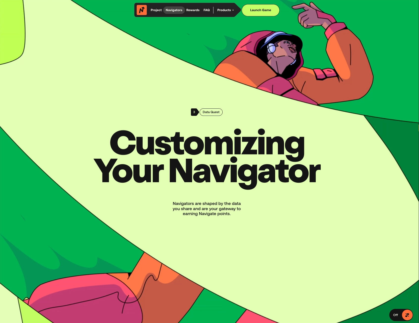Navigate captured website design