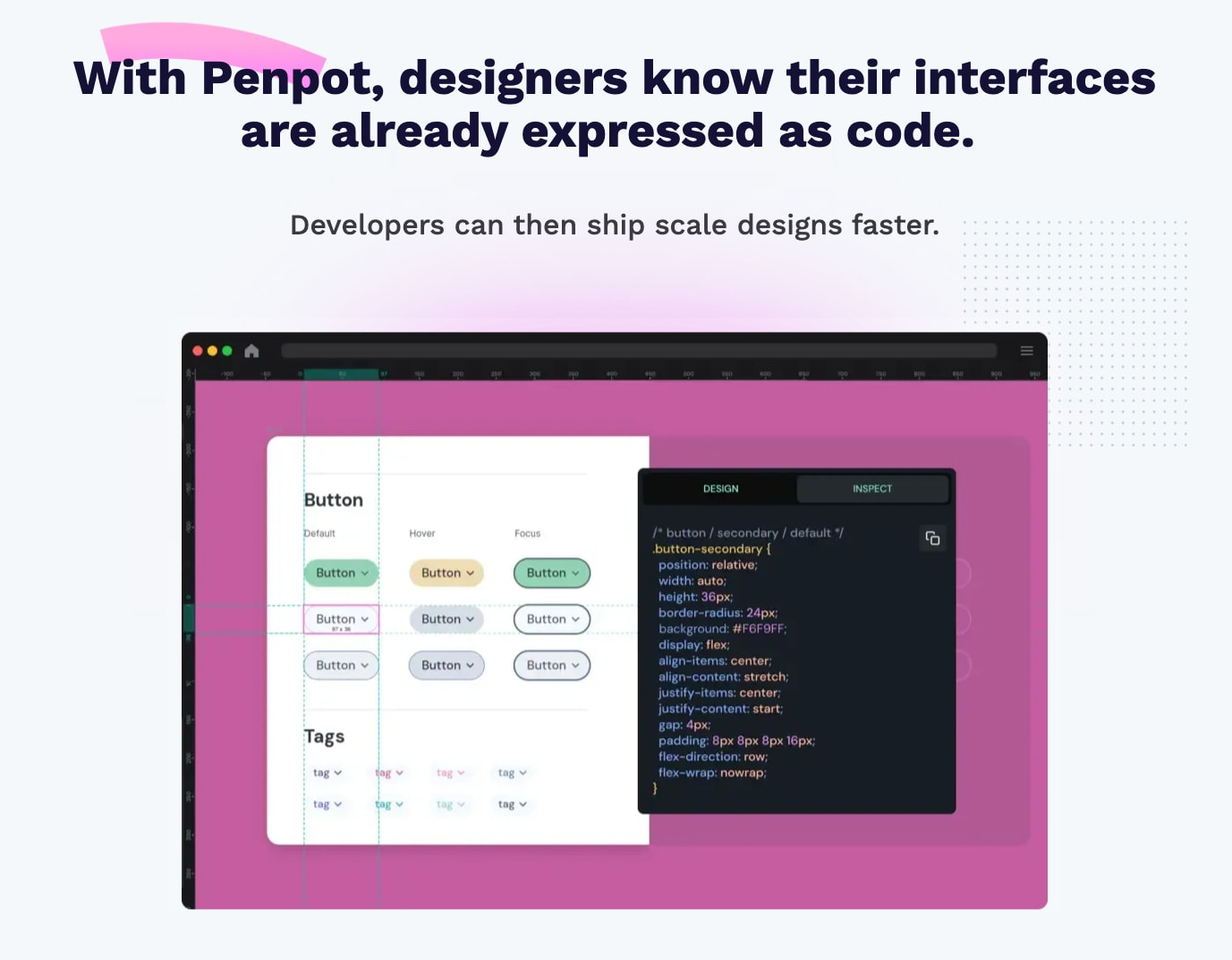 Captured design matching penpot.app captured website design