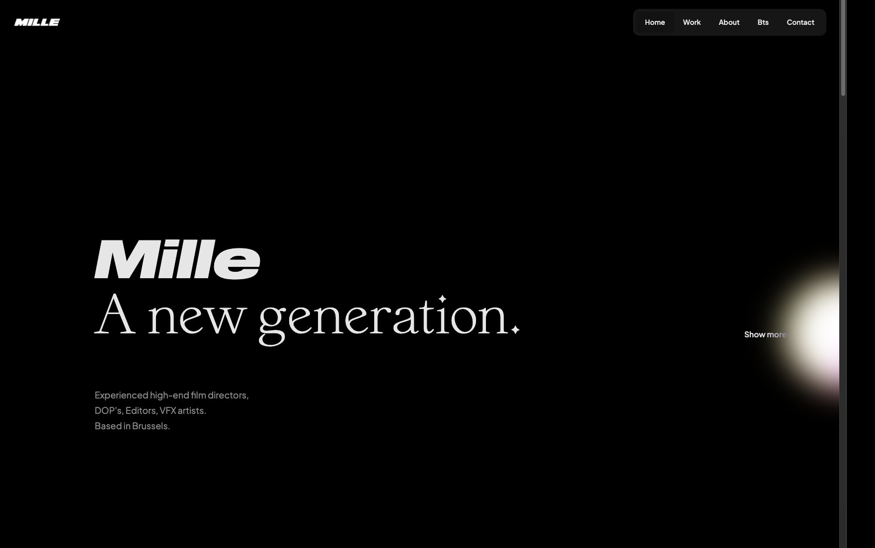 A New Generation captured website design