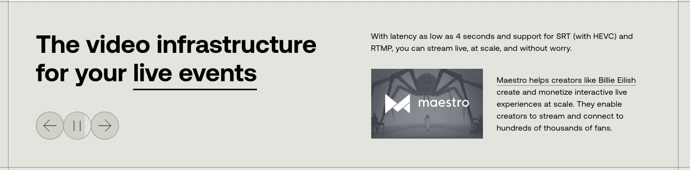 Video API for developers | Mux captured website design