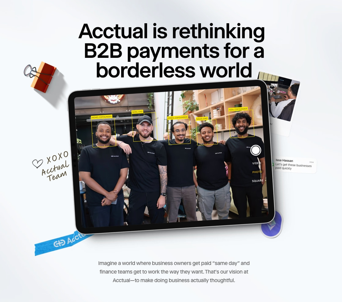About Acctual captured website design