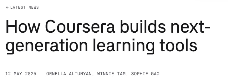 How Coursera builds next-generation learning tools - Blog - Braintrust captured website design