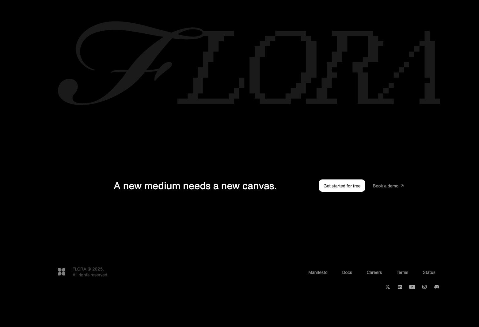Captured design matching florafauna.ai captured website design