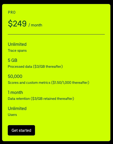 Pricing - Braintrust captured website design