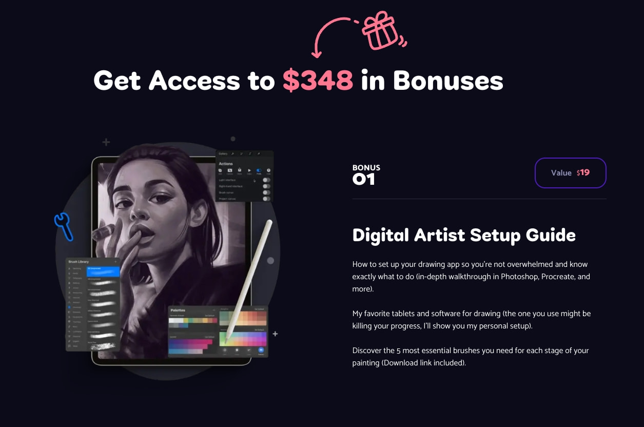 Doodle Warriors | Digital Art Courses for Aspiring Artists captured website design