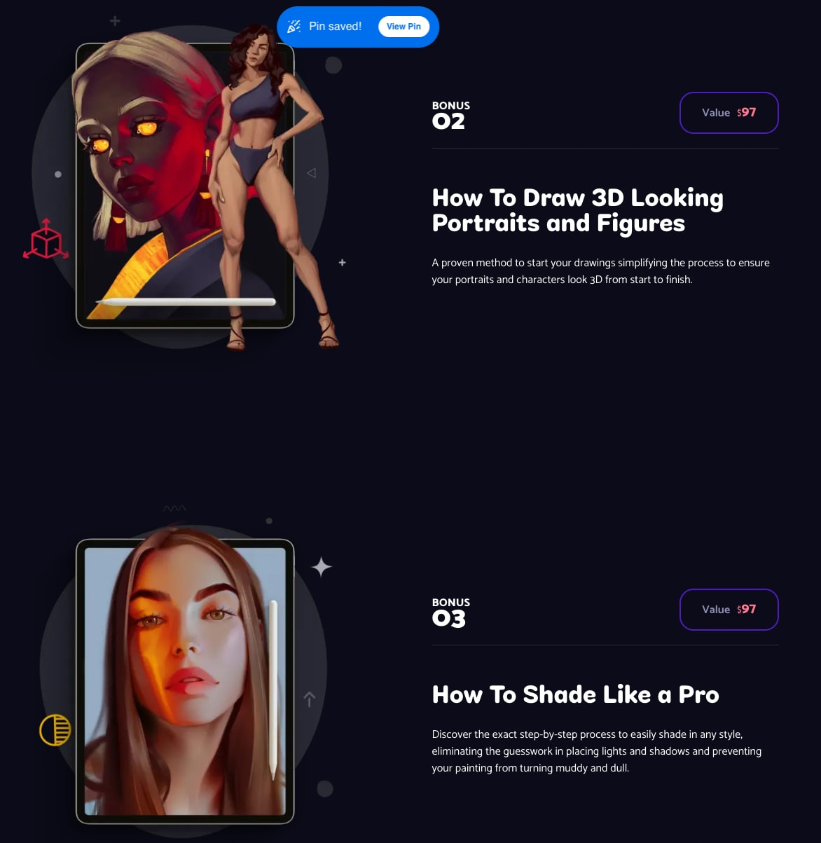 Doodle Warriors | Digital Art Courses for Aspiring Artists captured website design