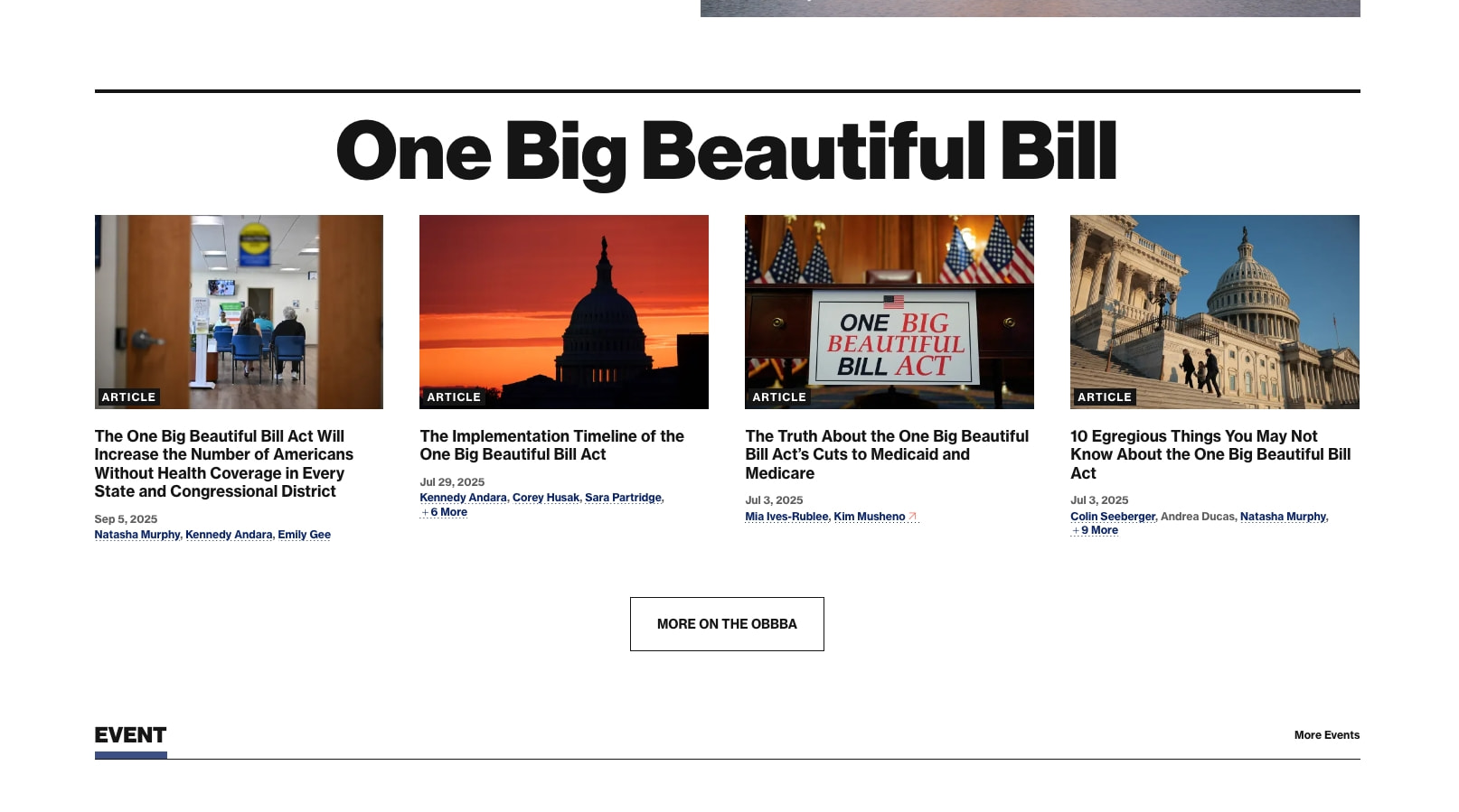 Center for American Progress captured website design