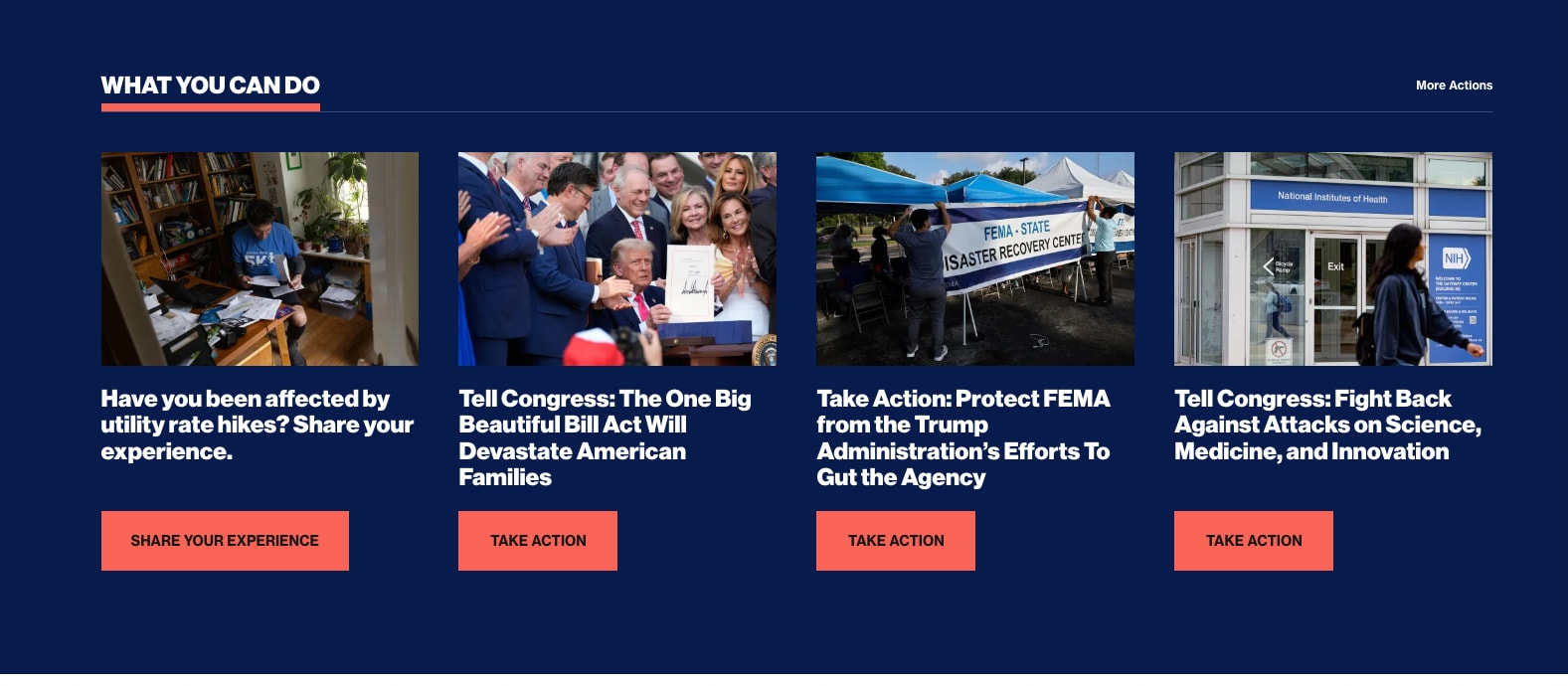 About Us - Center for American Progress captured website design
