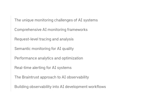 AI observability: Why traditional monitoring isn't enough - Articles - Braintrust captured website design
