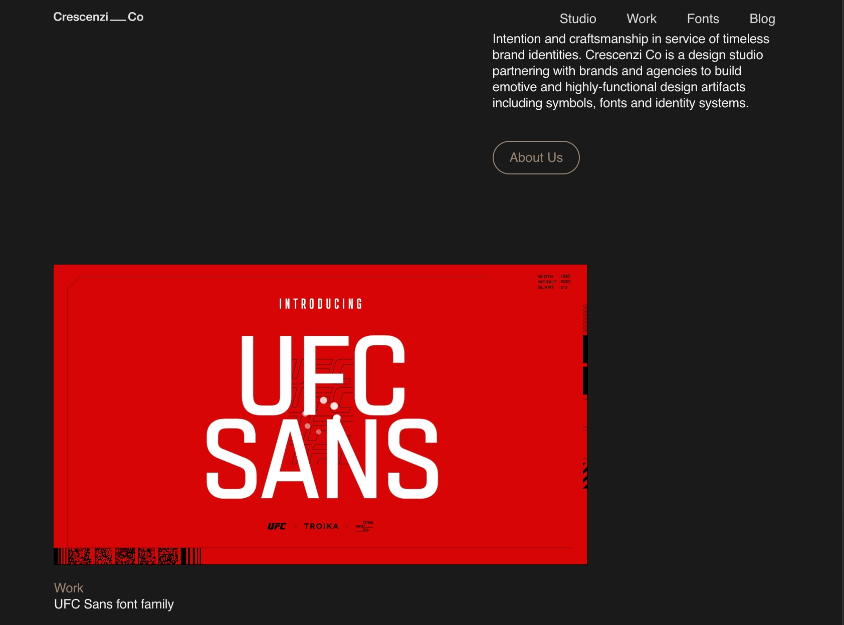 Crescenzi Co – The design and branding studio of Darrin Crescenzi captured website design
