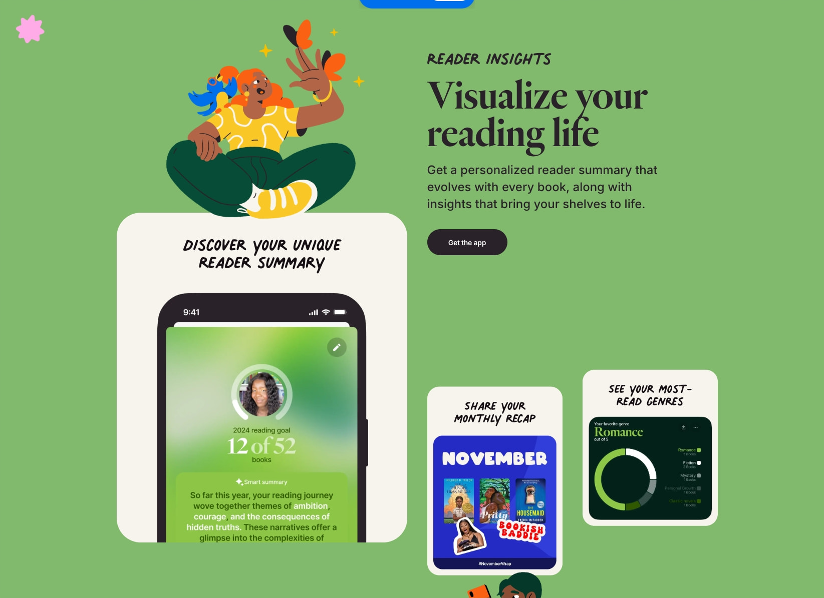 Fable: The social app for bookworms and bingewatchers captured website design