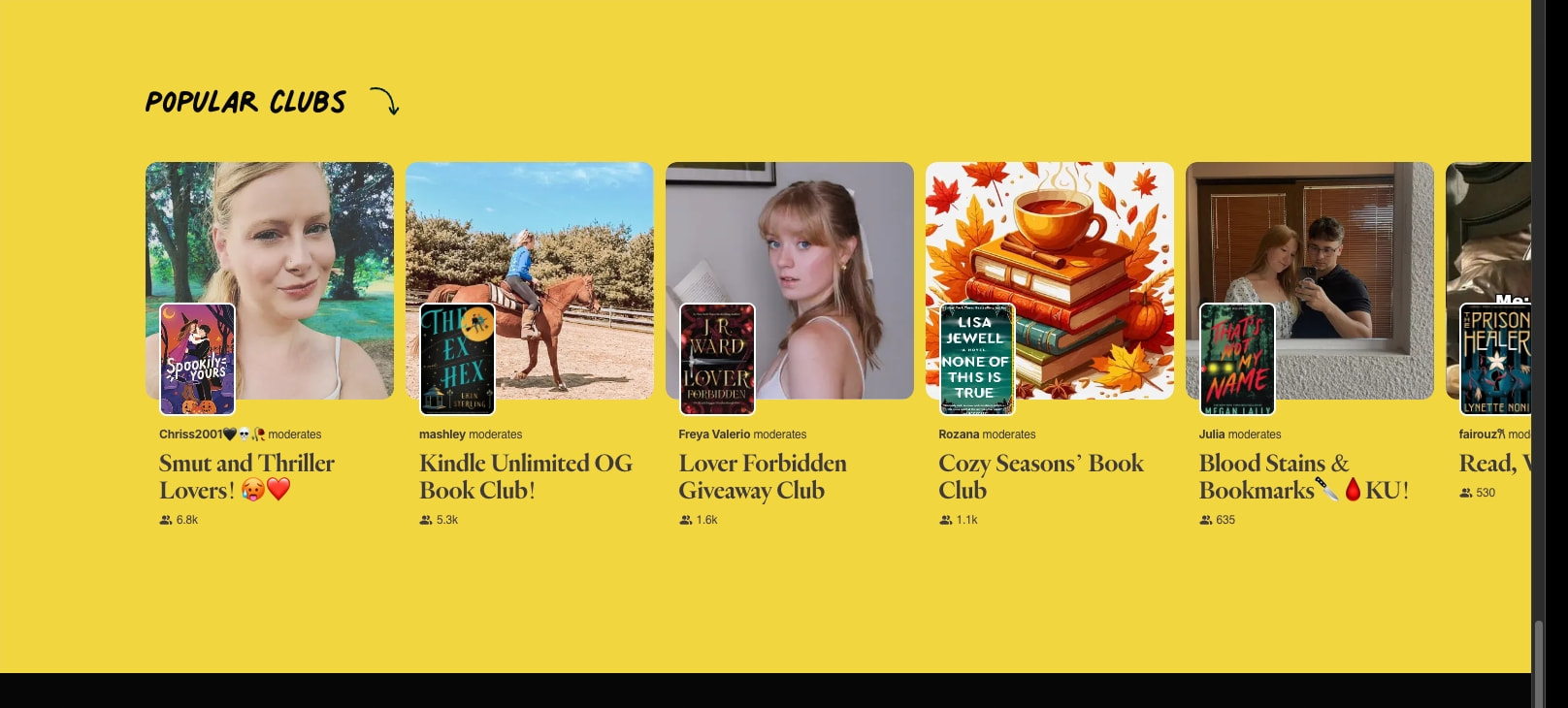 Fable: The social app for bookworms and bingewatchers captured website design