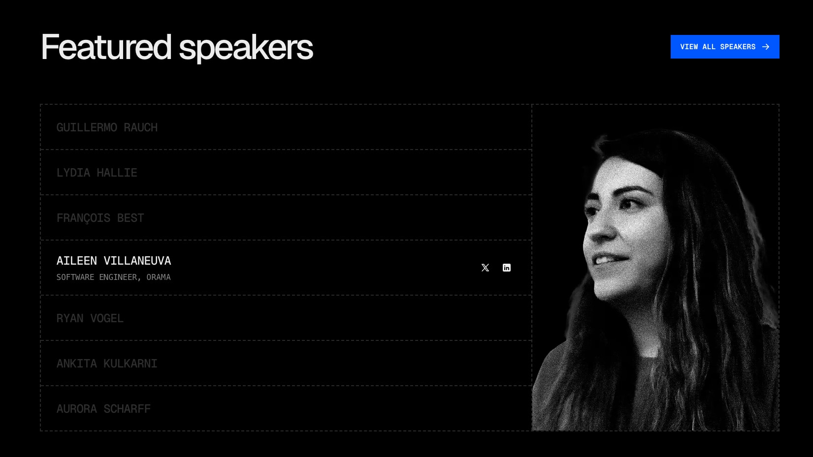 Next.js Conf 2025 captured website design