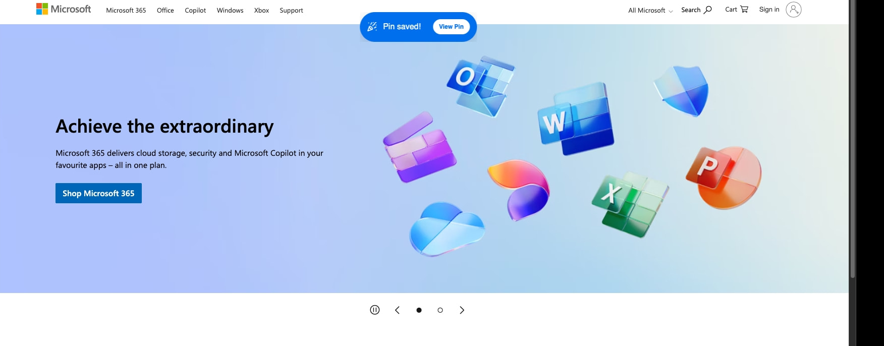 Microsoft – AI, Cloud, Productivity, Gaming & Apps captured website design