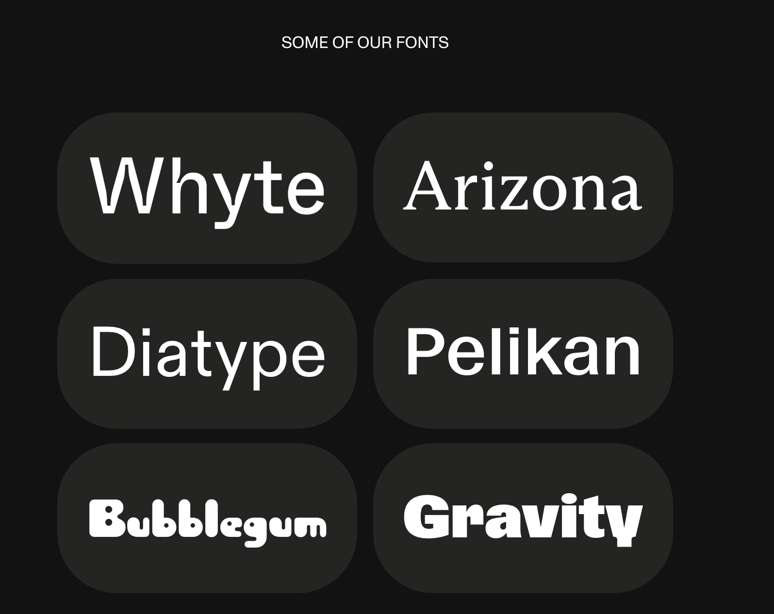 Home — Dinamo Typefaces captured website design